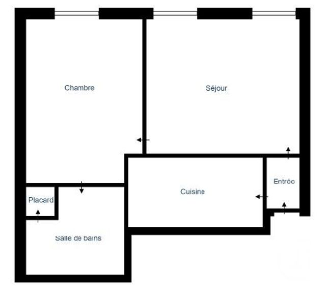 Appartement F2 à vendre - 2 pièces - 29.2 m2 - SENS - 89 - BOURGOGNE - Century 21 Martinot Immobilier