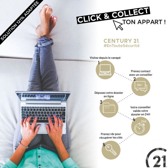 Appartement F3 à louer - 3 pièces - 56.0 m2 - SENS - 89 - BOURGOGNE - Century 21 Martinot Immobilier